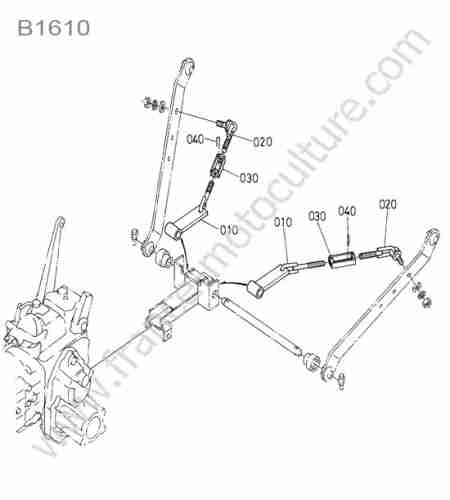 KUBOTA - B1610 : Arret tirant
