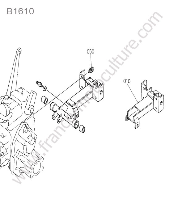 Attelage arriere KUBOTA B1610