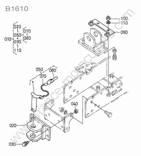 KUBOTA - B1610 : Attelage avant