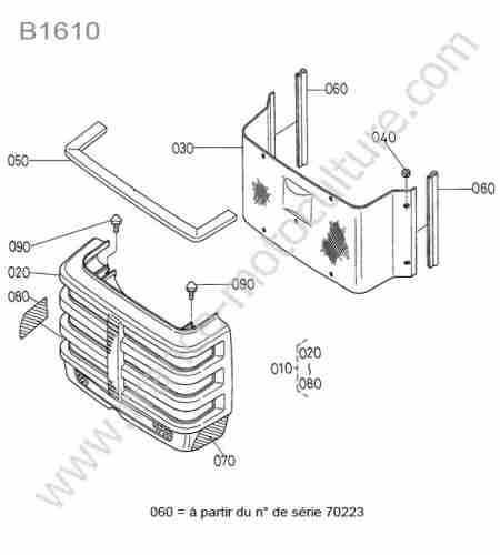 KUBOTA - B1610 : Calandre