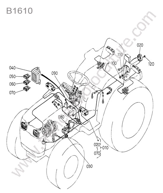Faisceau electrique KUBOTA B1610