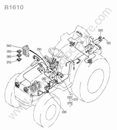 KUBOTA - B1610 : Faisceau electrique