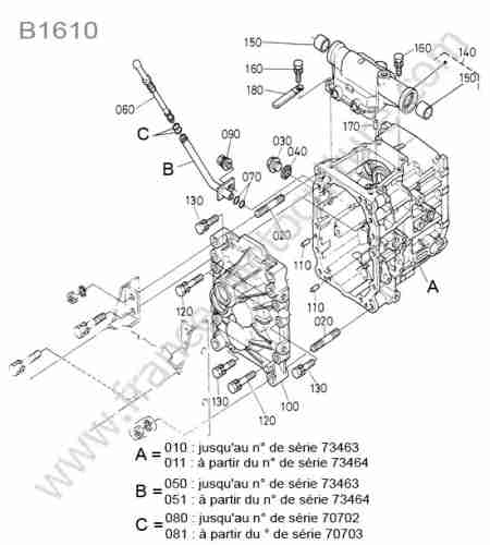 KUBOTA - B1610 : Carter transmission