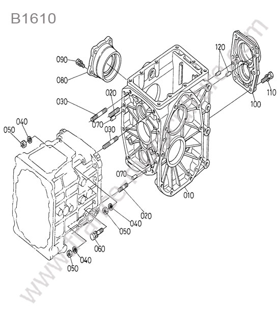 Carter differentiel KUBOTA B1610