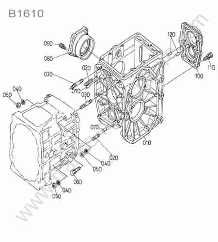 KUBOTA - B1610 : Carter differentiel