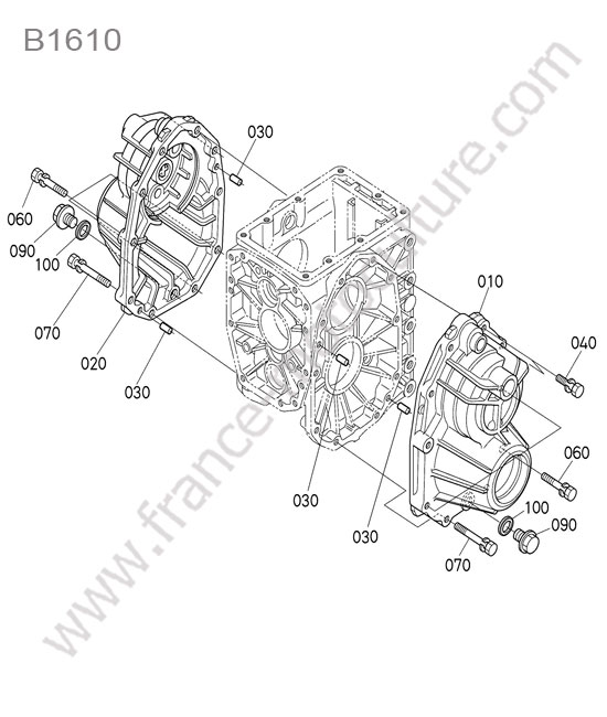 Carter pont arriere KUBOTA B1610