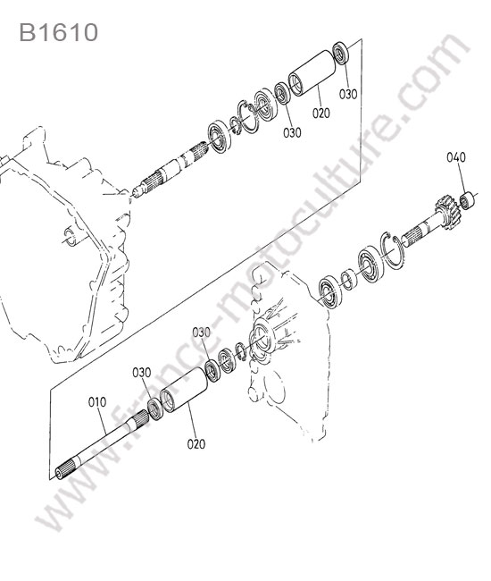 Arbre transmission KUBOTA B1610