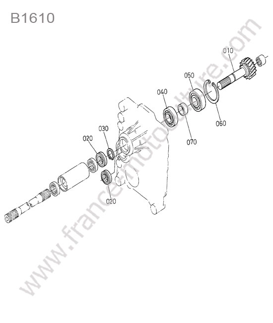 Arbre 1  KUBOTA B1610