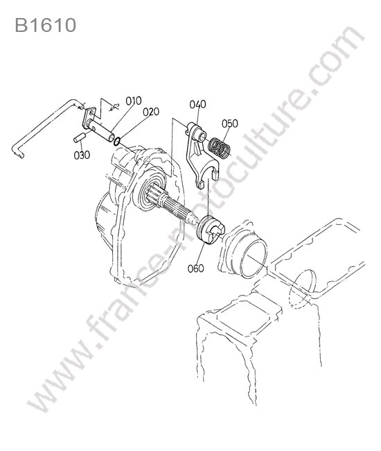 Fourchette blocage differentiel KUBOTA B1610