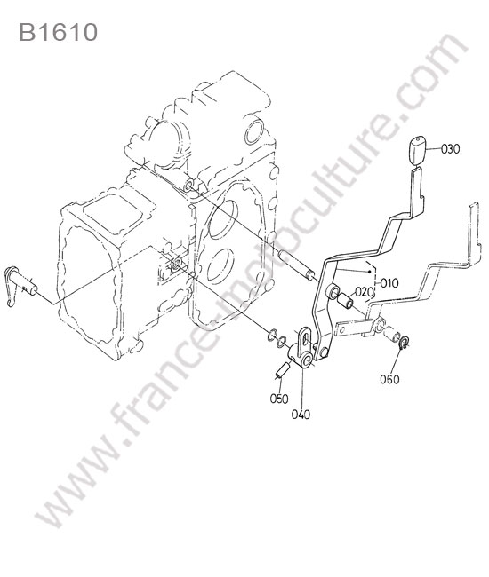 Levier gamme KUBOTA B1610