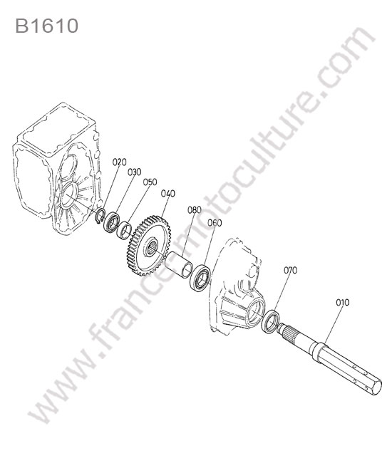 Axe roue ar KUBOTA B1610