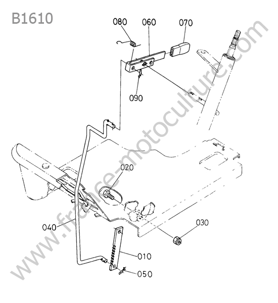 Levier stationnement KUBOTA B1610