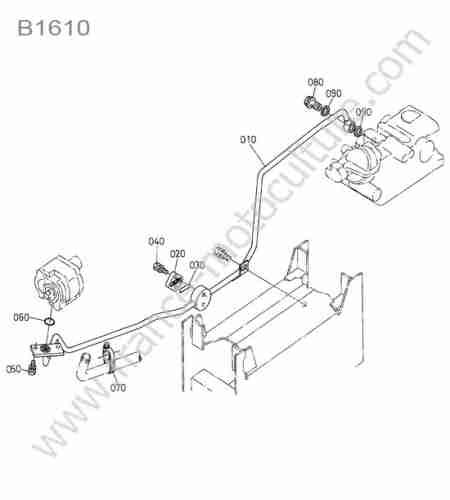 KUBOTA - B1610 : Circuit refoulement