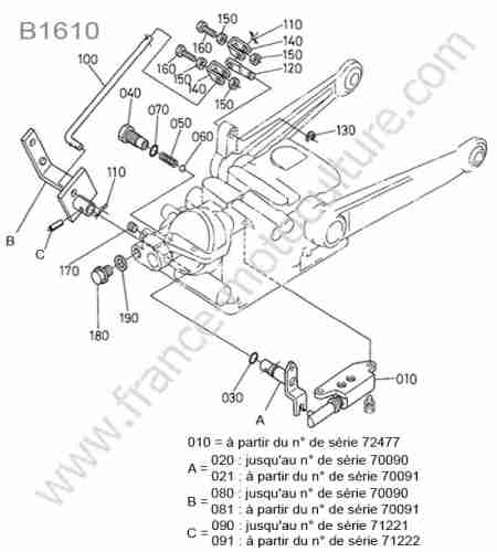 KUBOTA - B1610 : Distributeur hydraulique