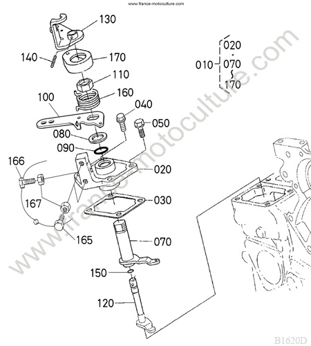 Limiteur régime KUBOTA B1620