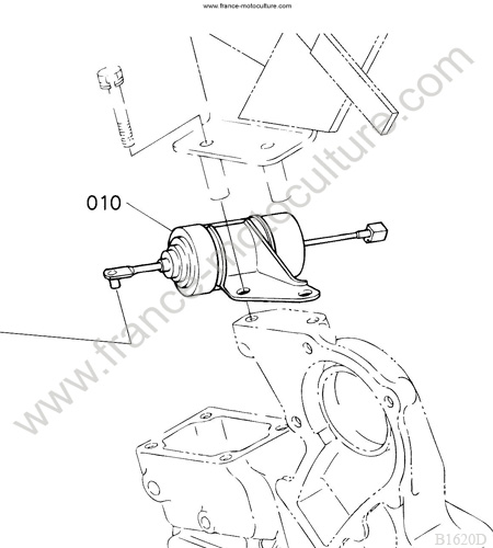 Arret moteur KUBOTA B1620