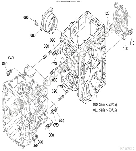 Carter differentiel KUBOTA B1620