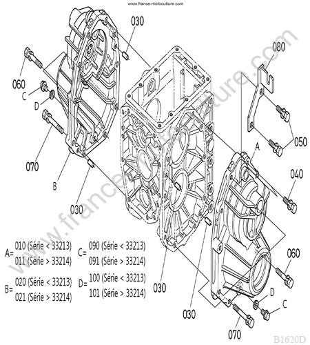 Carter pont AR KUBOTA B1620