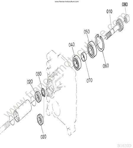 Arbre 1 KUBOTA B1620