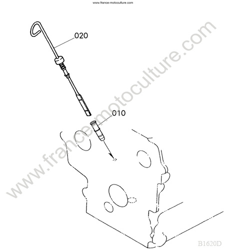 Jauge huile KUBOTA B1620