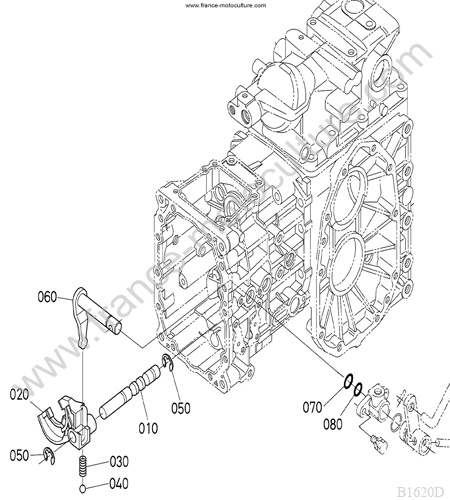 Fourchette prise force KUBOTA B1620
