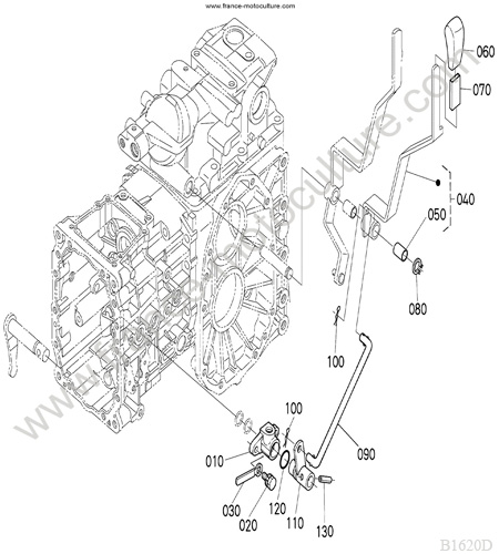 Levier prise force KUBOTA B1620