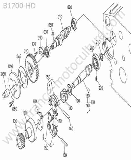 KUBOTA - B1700 : Arbre cames pompe injection