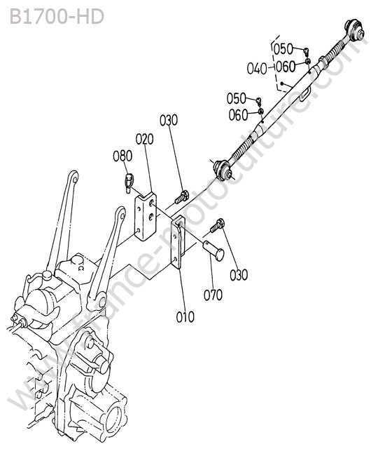 Barre poussee / 3 points KUBOTA B1700