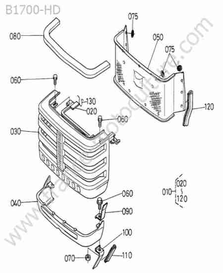 KUBOTA - B1700 : Calandre