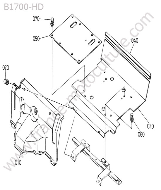 Carter siege inferieur KUBOTA B1700