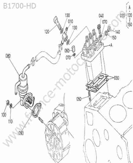 KUBOTA - B1700 : Pompe injection