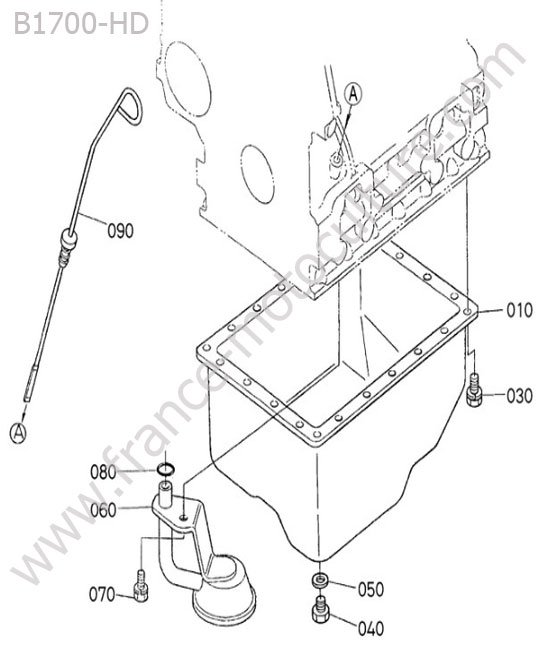 Carter huile KUBOTA B1700