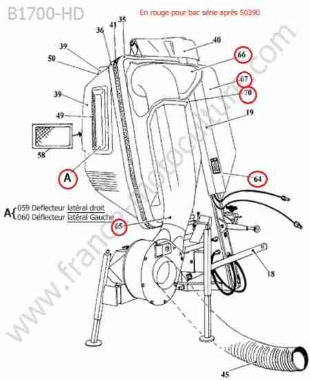 KUBOTA - B1700 : Bac ramassage 2 (gcd700)