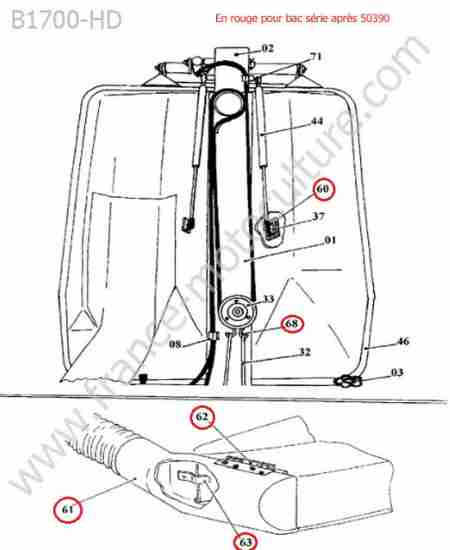 KUBOTA - B1700 : Mat telescopique (gcd700)