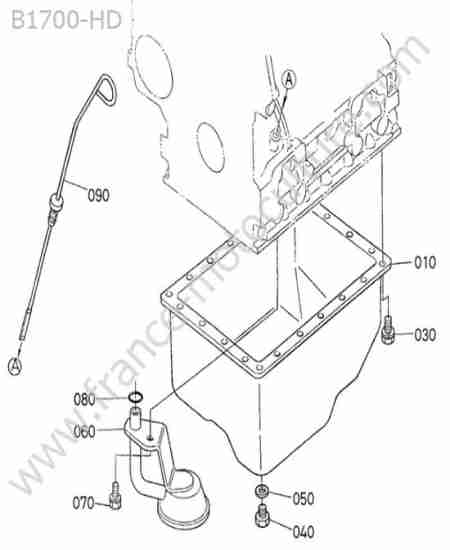 KUBOTA - B1700 : Carter huile