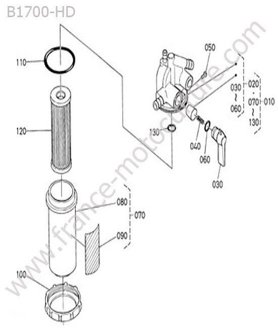 Filtre gazole KUBOTA B1700