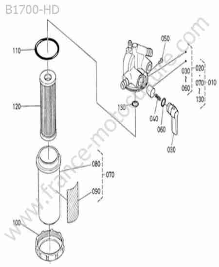 KUBOTA - B1700 : Filtre gazole