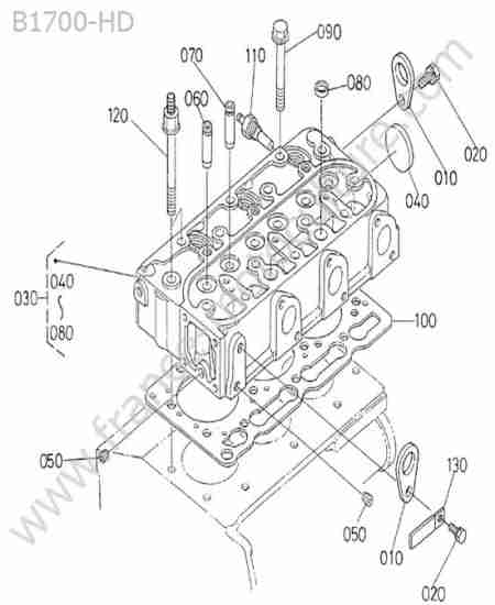 KUBOTA - B1700 : Culasse
