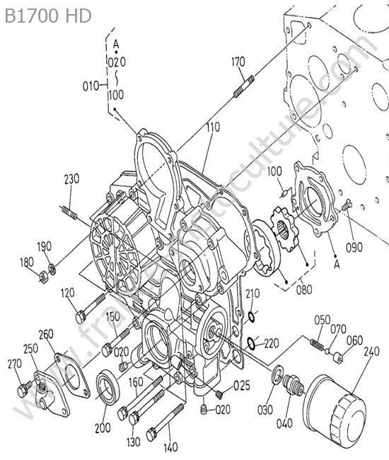 KUBOTA - B1700 : Carter distribution