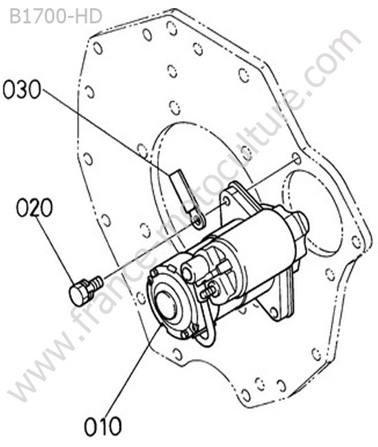 Demarreur KUBOTA B1700