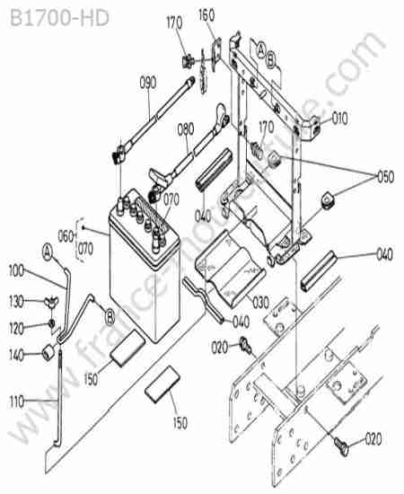 KUBOTA - B1700 : Batterie
