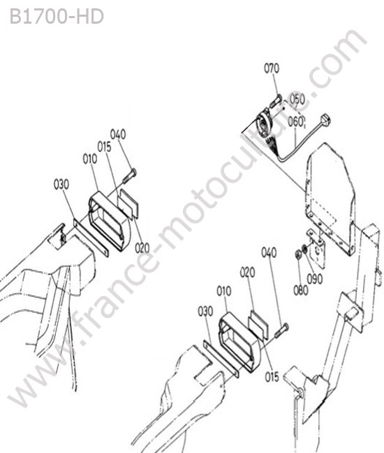 Prise remorque KUBOTA B1700