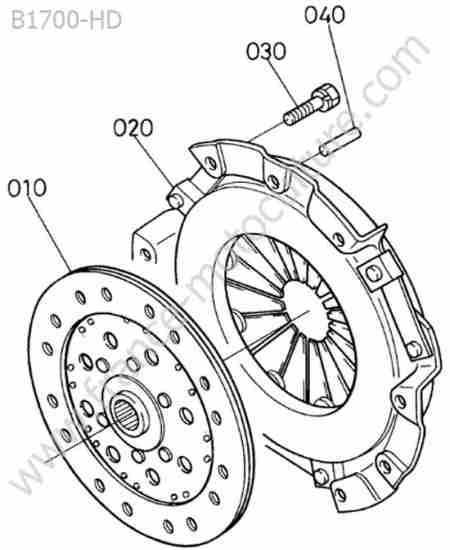 KUBOTA - B1700 : Embrayage