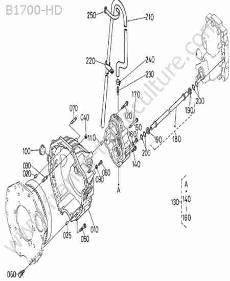 KUBOTA - B1700 : Carter embrayage