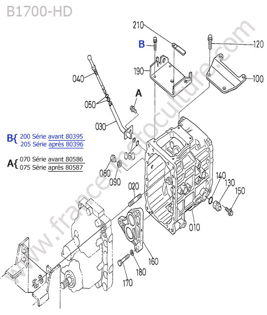 Carter transmission KUBOTA B1700