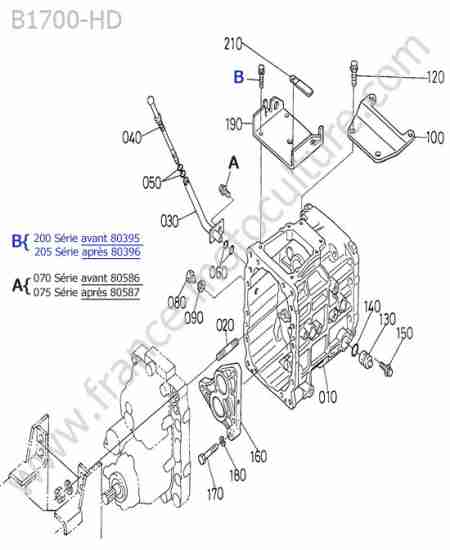 KUBOTA - B1700 : Carter transmission