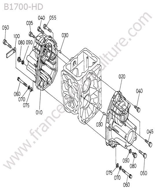 Carter pont arriere KUBOTA B1700