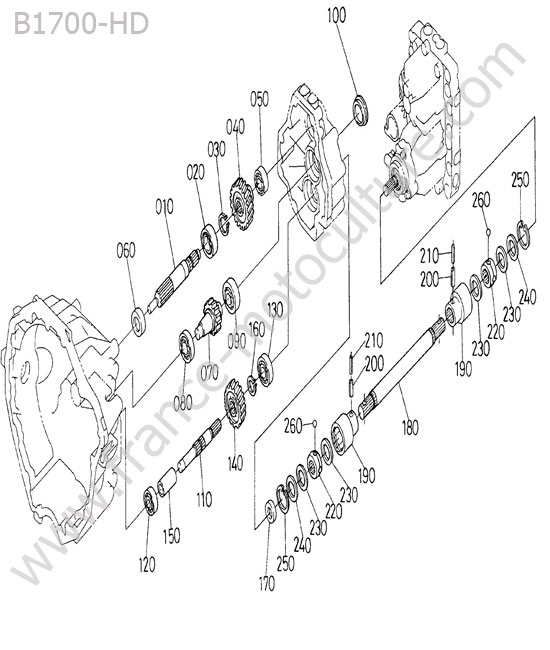 Arbre transmission KUBOTA B1700