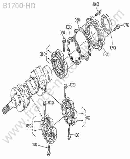KUBOTA - B1700 : Palier vilebrequin