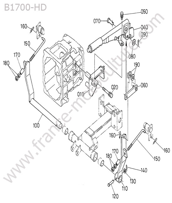 Frein stationnement KUBOTA B1700